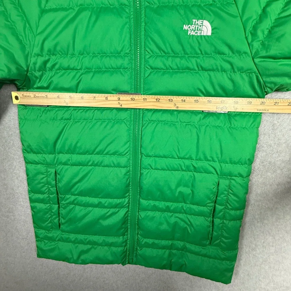 The North Face Alpz 550 Down Jacket Boys XL 18/20 Green Puffer Coat